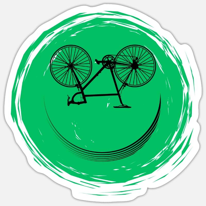 Bicycle Face Sticker size S (10 x 10 cm)