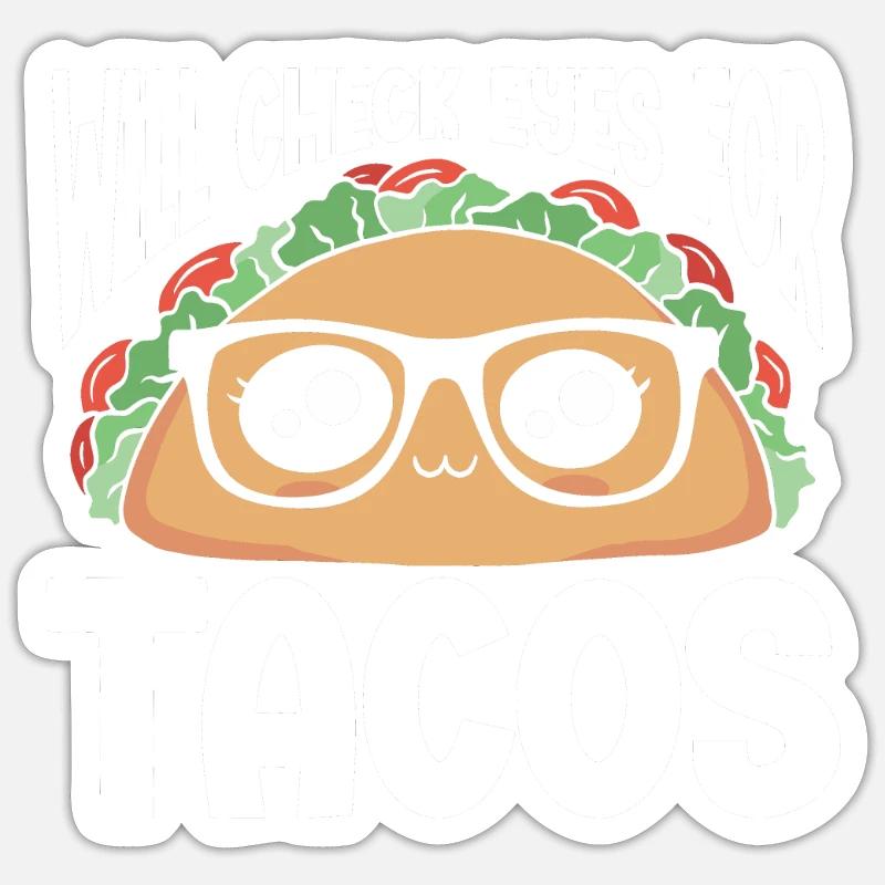 Optométriste Opticien Optométrie - Sticker taille S (10 x 10 cm) - blanc mat