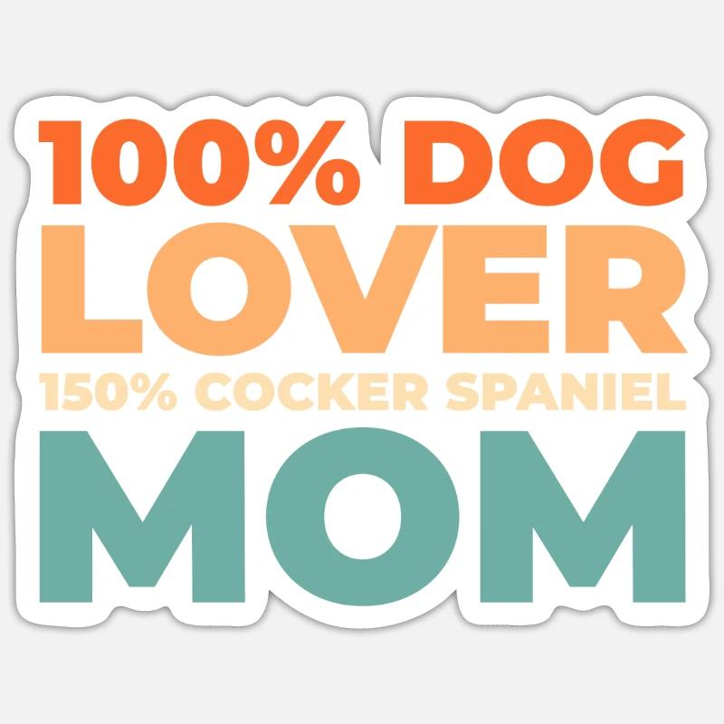 Cocker Spaniel Sticker Größe S (10 x 10 cm)