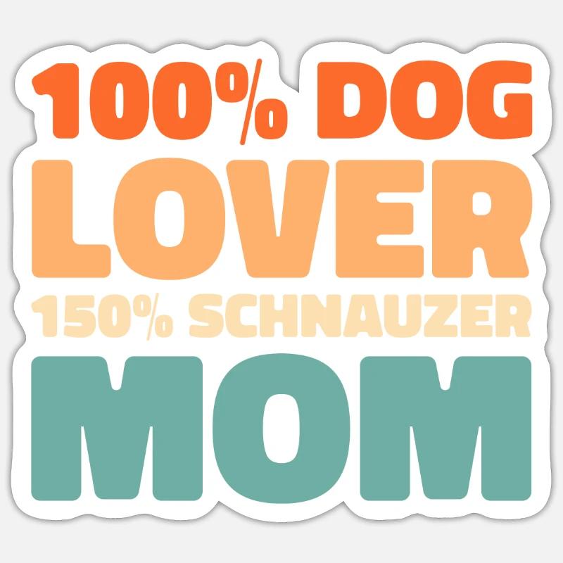 Schnauzer - Sticker size S (10 x 10 cm) - white matte