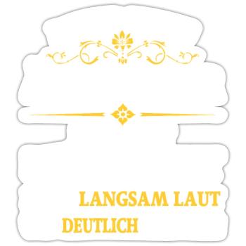 Geburtstag 50 Jahre dieser nette ältere Herr - Sticker Größe S (10 x 10 cm) - Mattweiß - Vorne