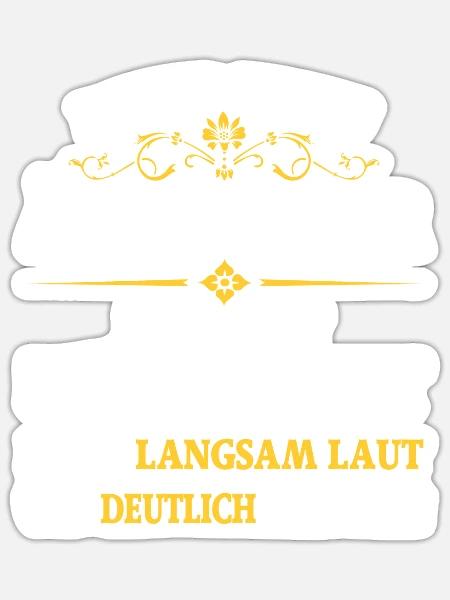 Geburtstag 50 Jahre dieser nette ältere Herr - Sticker Größe S (10 x 10 cm) - Mattweiß