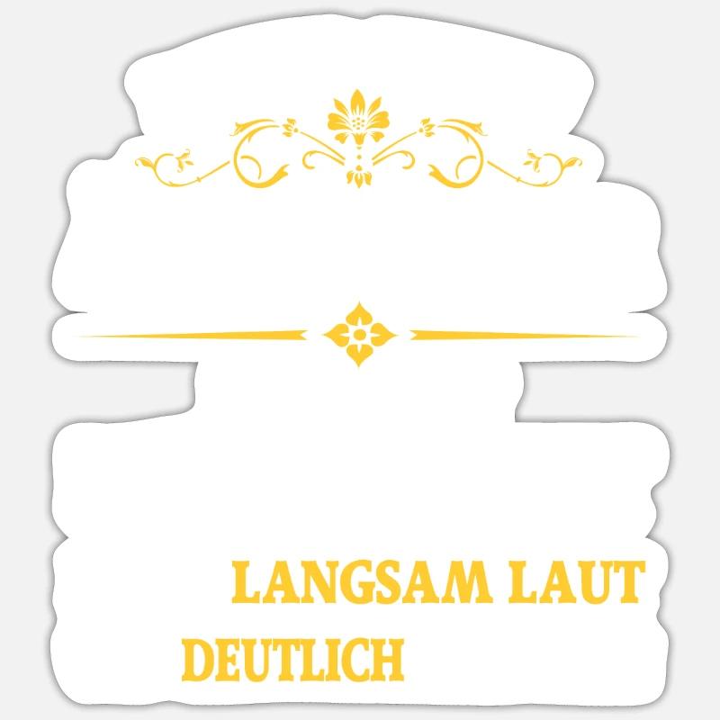 Geburtstag 50 Jahre dieser nette ältere Herr Sticker Größe S (10 x 10 cm)