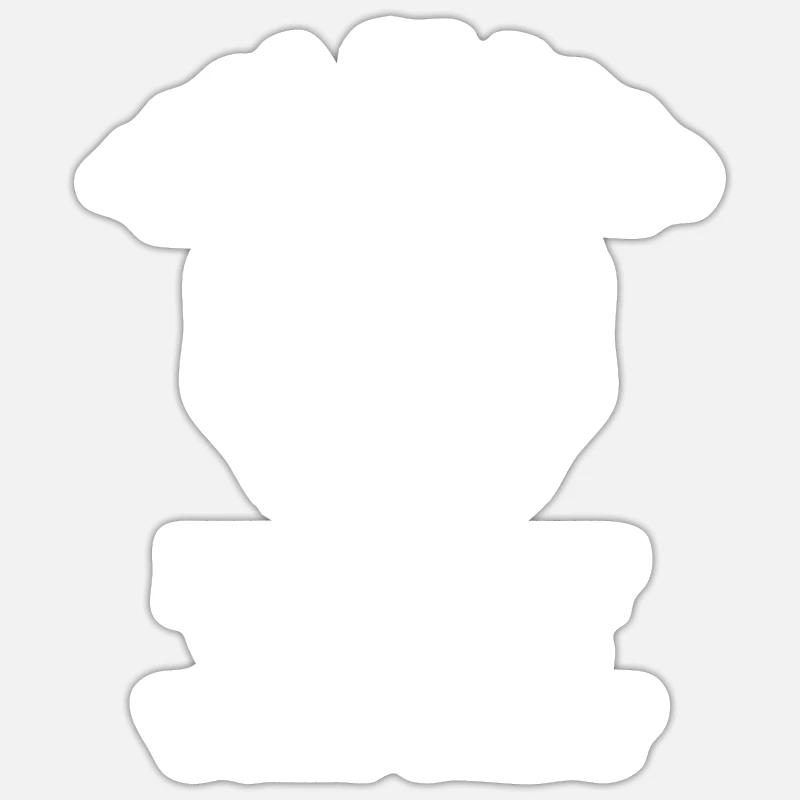 Yogastunde oder Ziegenpass Sticker Größe S (10 x 10 cm)