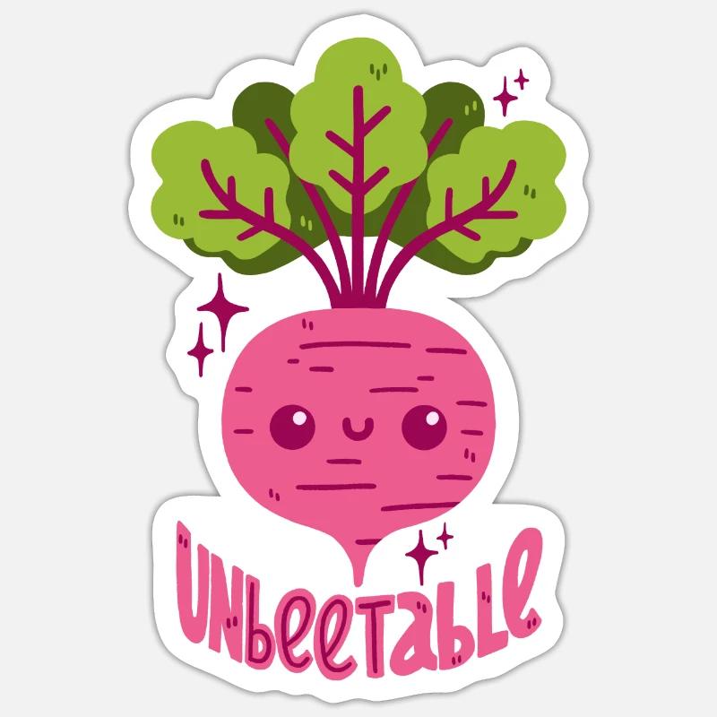 Beetroot pun Sticker size S (10 x 10 cm)