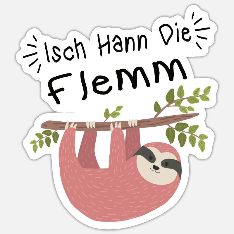 Isch Hann le dialecte de la Sarre Sticker taille S (10 x 10 cm)