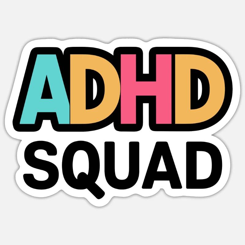 Neurodiversity Neurodiverse Hyperactive ADHD Sticker size S (10 x 10 cm)