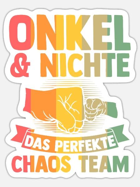 Patenonkel Patentochter Pate Geschenk - Sticker Größe S (10 x 10 cm) - Mattweiß