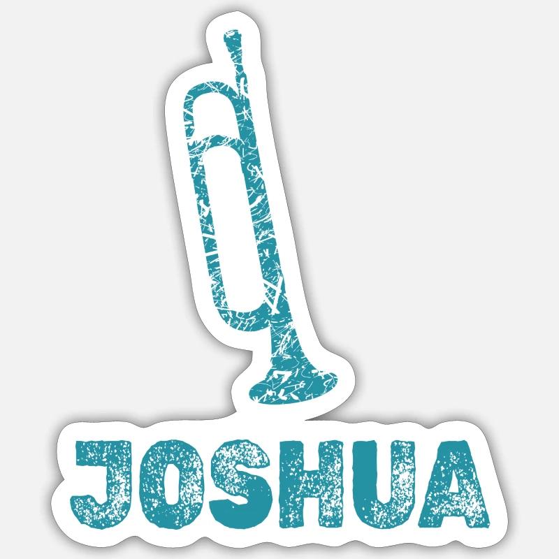 Gift for Joshua - Sticker size S (10 x 10 cm) - white matte