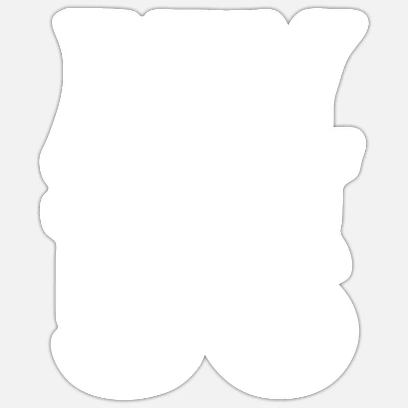 56 - Sticker size S (10 x 10 cm) - white matte