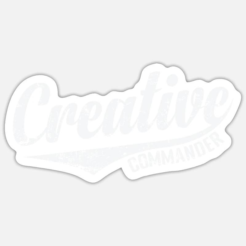 Creative Commander Sticker Größe S (10 x 10 cm)