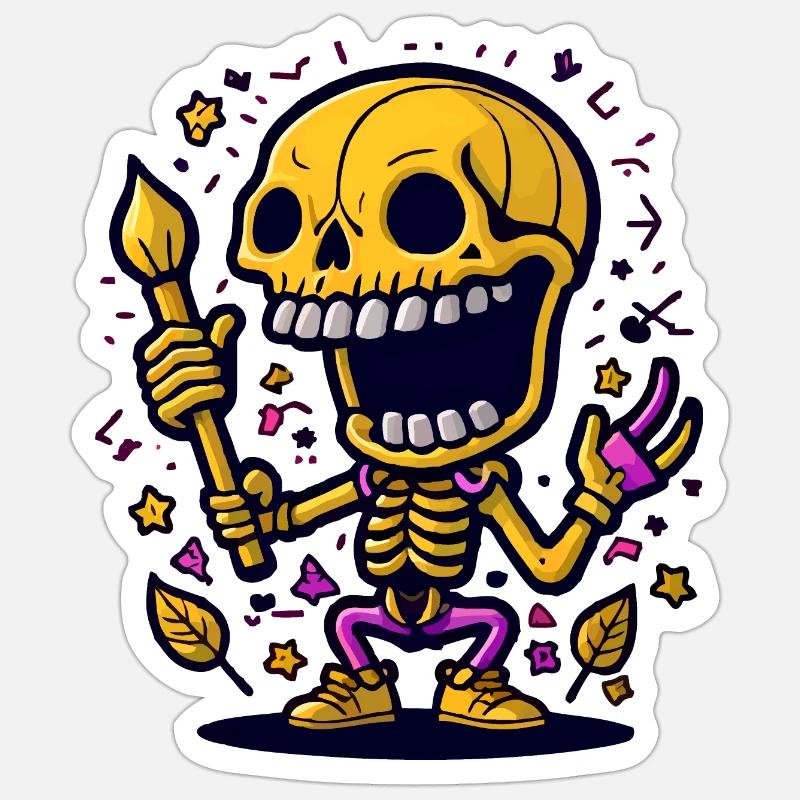Skeleton Sticker size S (10 x 10 cm)