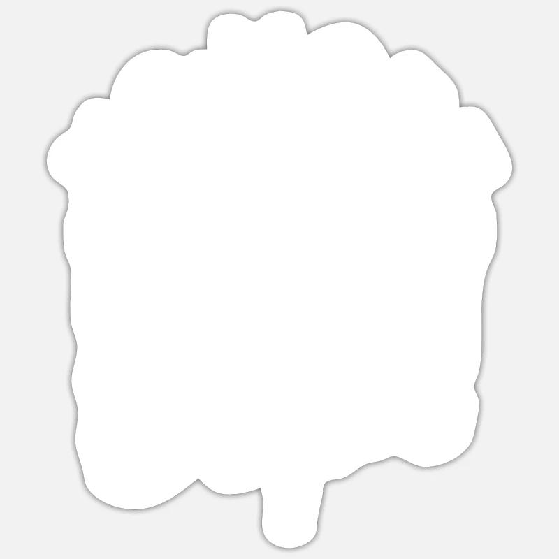 Vasectomie Plus Oups - Sticker taille S (10 x 10 cm) - blanc mat