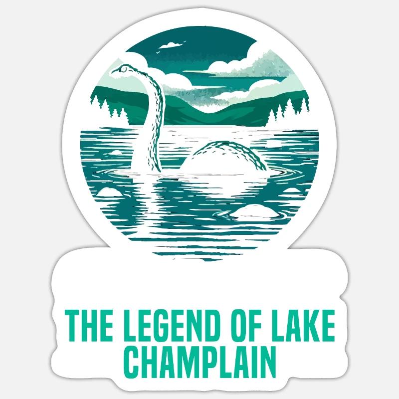 Champ Mitico Champy Criptozoologia Cryptid Sticker formato S (10 x 10 cm)