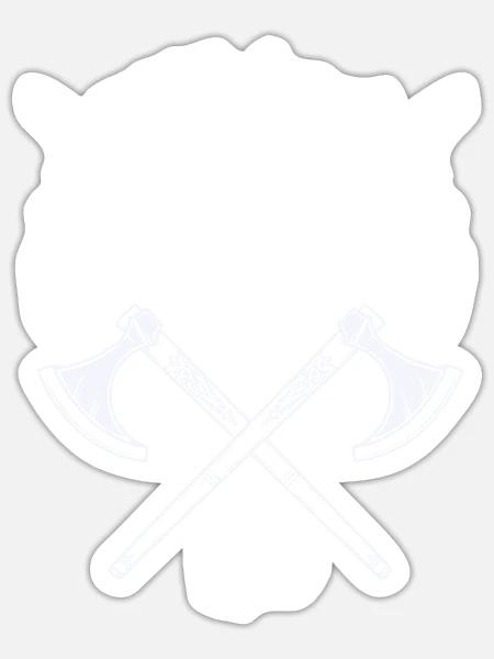 VIKING-Wikinger SYMBOLE-WIKINGER RUNEN - Sticker Größe S (10 x 10 cm) - Mattweiß