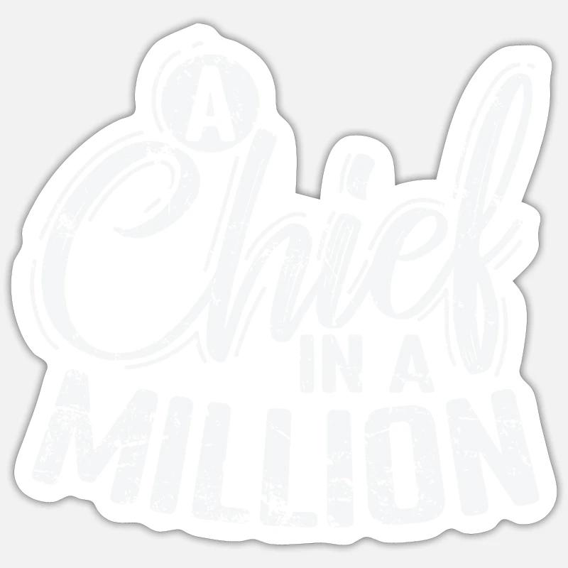 A Chief in a Million - Sticker size S (10 x 10 cm) - white matte