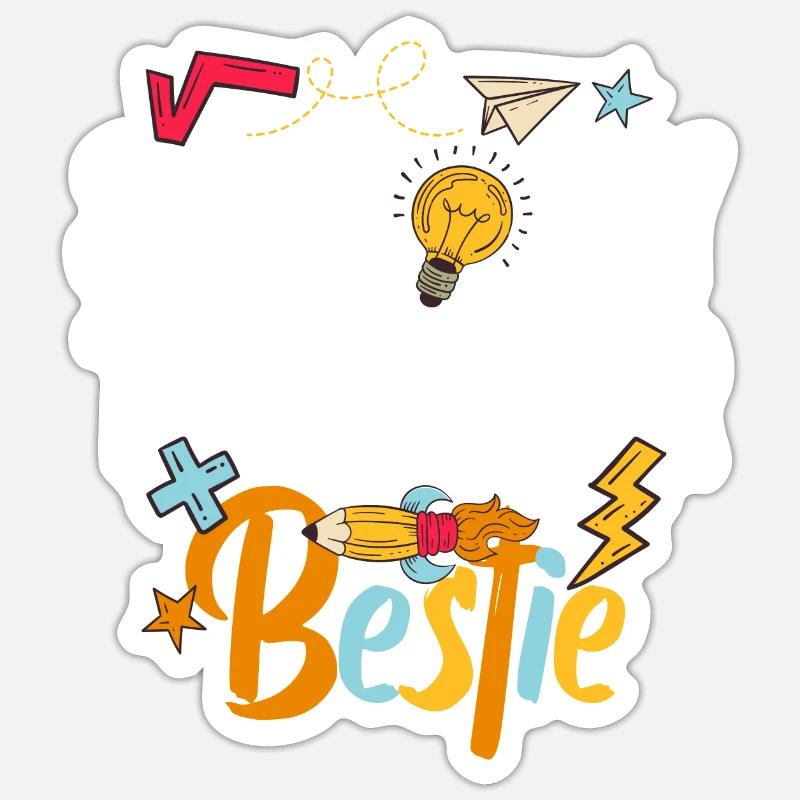 Les meilleurs amis des enseignants parce qu’ils deviennent fous Sticker taille S (10 x 10 cm)