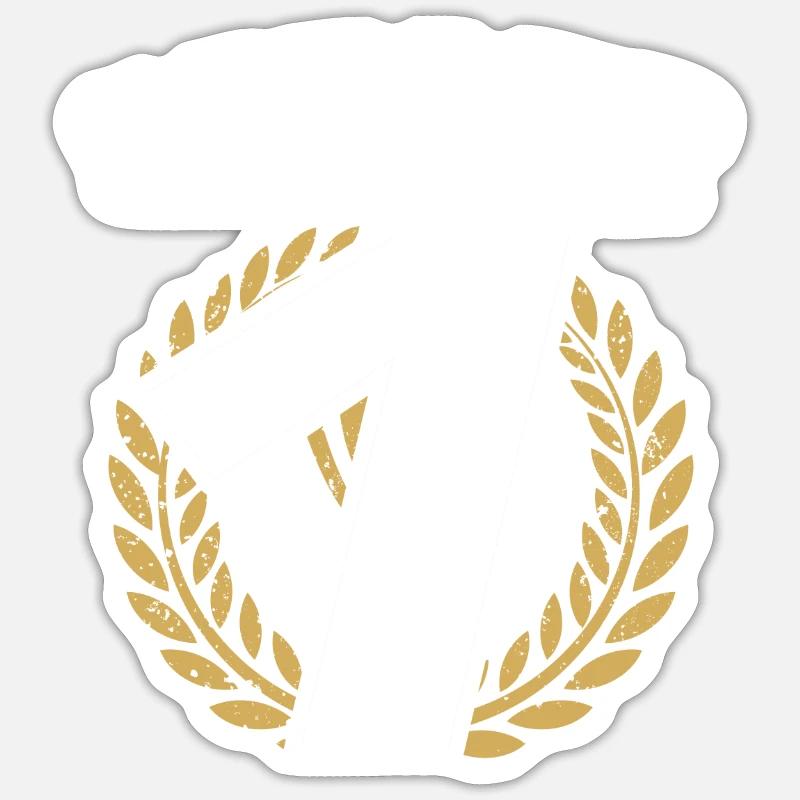 Turnier Sieger Gewinner Erster Platz Geschenk Sticker Größe S (10 x 10 cm)