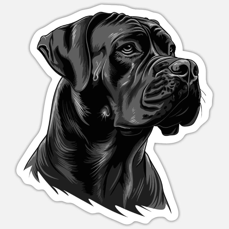 Cane Corso für einen Cane Corso Besitzer - Sticker Größe S (10 x 10 cm) - Mattweiß