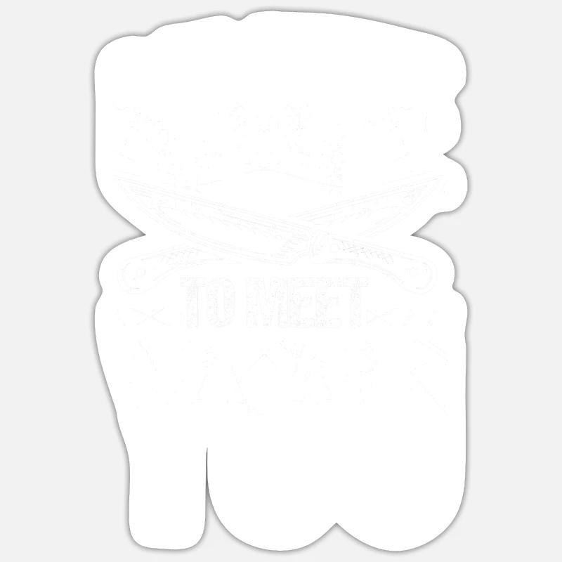 Ravi de vous rencontrer Sticker taille S (10 x 10 cm)