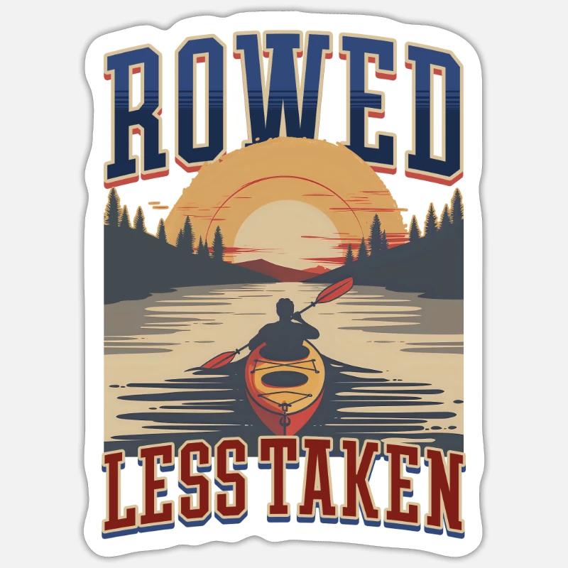 Kayak ramé moins pris Sticker taille S (10 x 10 cm)