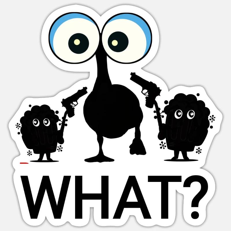 Goose - Sticker size S (10 x 10 cm) - white matte