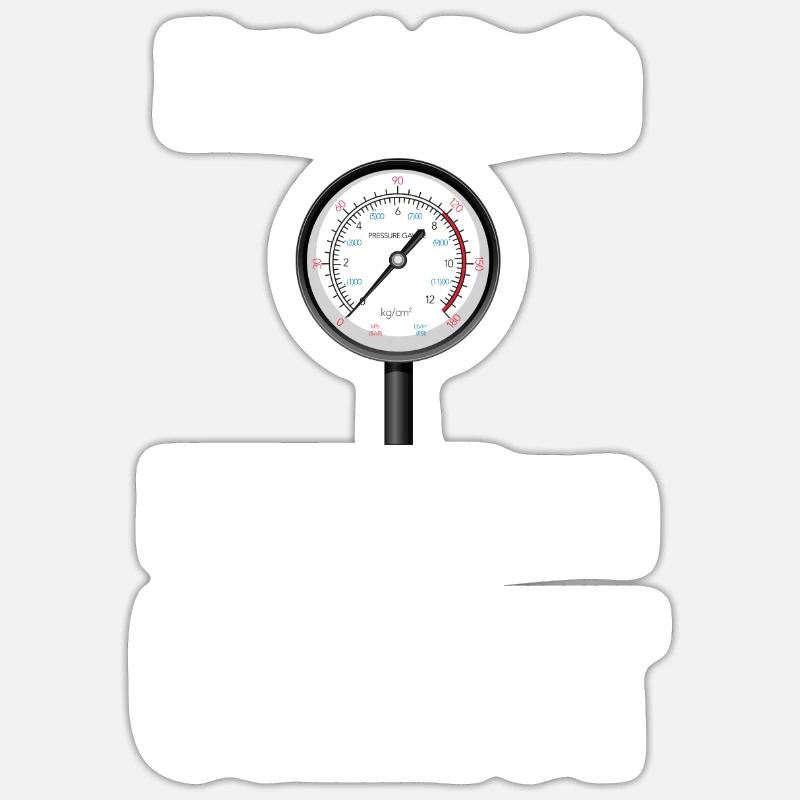 Hvac Tech Technician - Sticker Größe S (10 x 10 cm) - Mattweiß