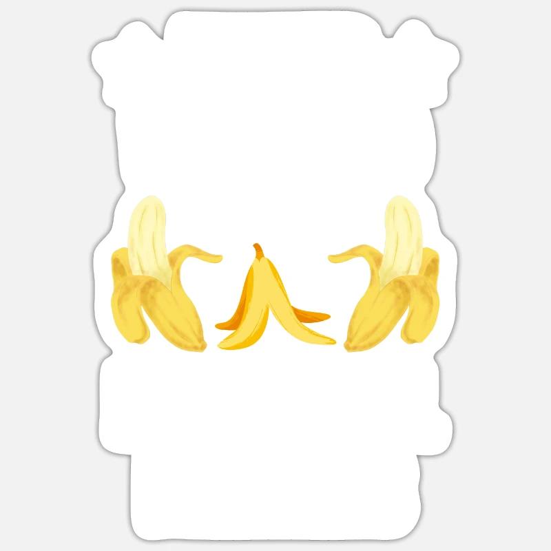 C’EST CE QUE JE FAIS, JUSTE ÉPLUCHER DES BANANES Sticker taille S (10 x 10 cm)