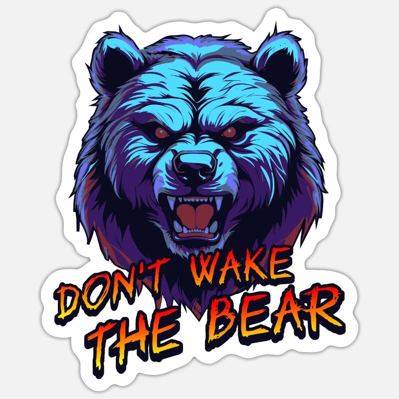 Bear - Sticker size S (10 x 10 cm) - white matte