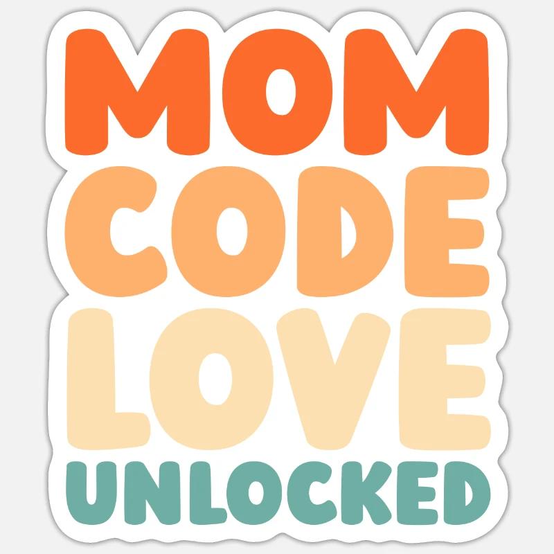 Mama Mutter - Sticker Größe S (10 x 10 cm) - Mattweiß