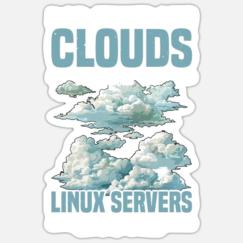 What Are Clouds Made Of, Linux Servers Mostly 31 Sticker Größe S (10 x 10 cm)