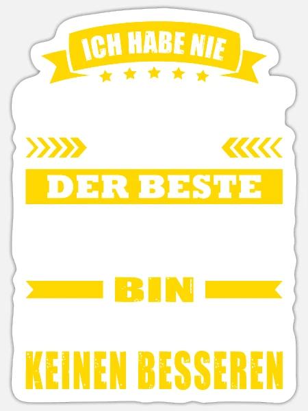Ich Habe Nie Gesagt Der Beste Urologe - Sticker Größe S (10 x 10 cm) - Mattweiß