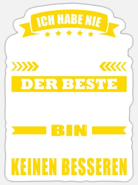 Ich Habe Nie Gesagt Der Beste Landwirt - Sticker Größe S (10 x 10 cm) - Mattweiß