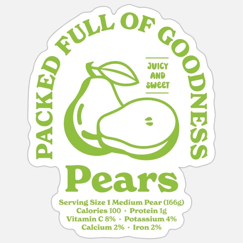 Pears Nutritional - Sticker size S (10 x 10 cm) - white matte