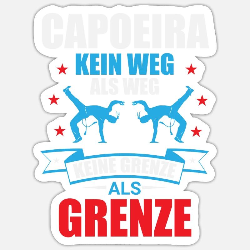 Capoeira: No borders and paths Sticker size S (10 x 10 cm)