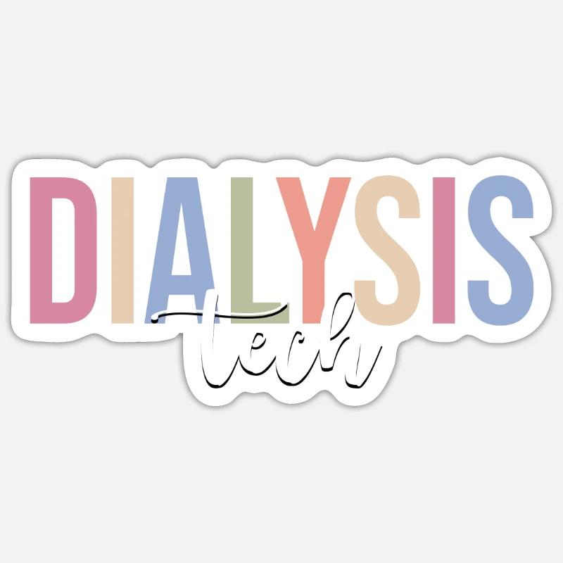 Dialyse-Techniker Sticker Größe S (10 x 10 cm)