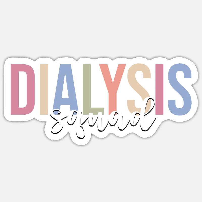 Dialysis Technician Dialysis Technician - Sticker size S (10 x 10 cm) - white matte