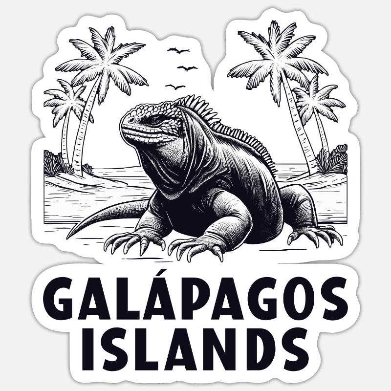 Galapagos Islands - Sticker size S (10 x 10 cm) - white matte