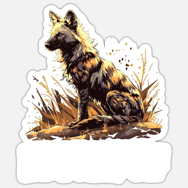 Aardwolves Aardwolf - Sticker size S (10 x 10 cm) - white matte