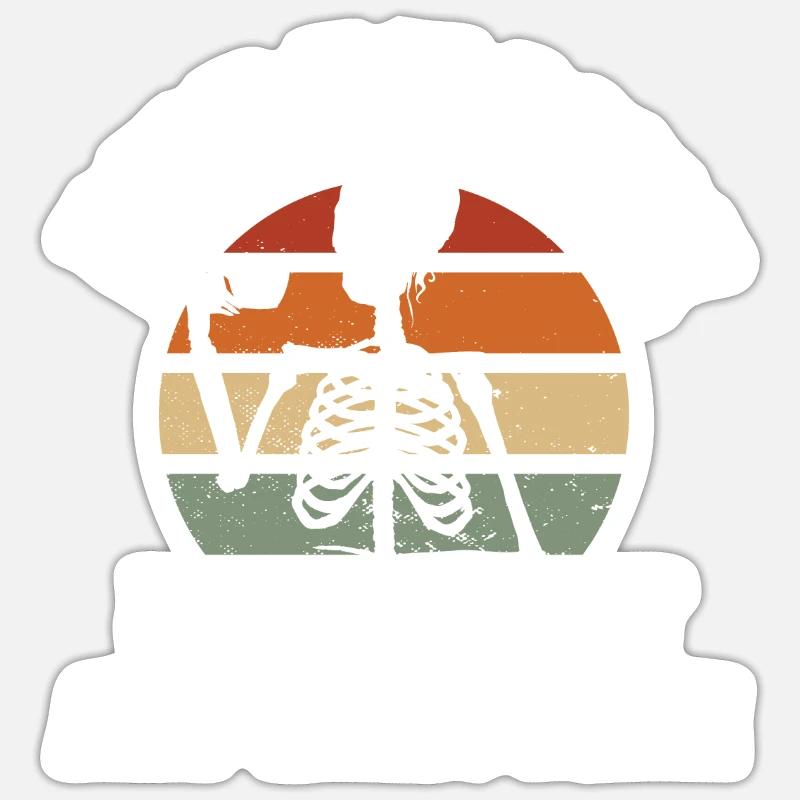 ex Expensive Difficult And Talks Back Skeleton Sticker Größe S (10 x 10 cm)