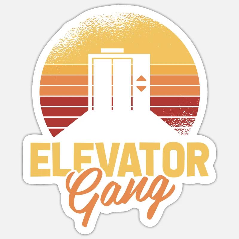 Elevator Elevator Sticker size S (10 x 10 cm)