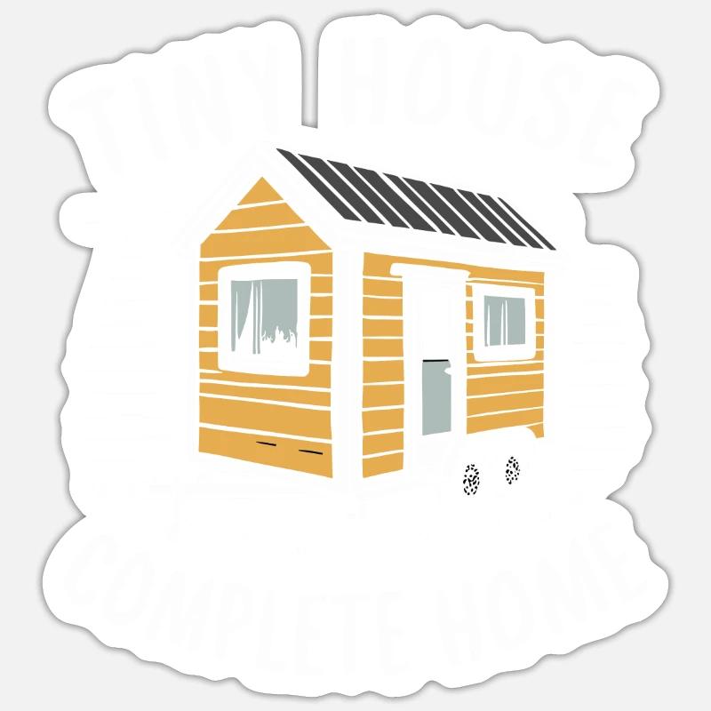 Rolling Tiny House Mode de vie minimaliste Sticker taille S (10 x 10 cm)