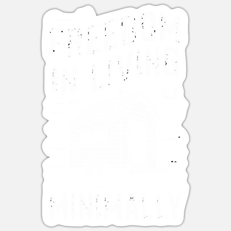 Rolling Tiny House Mode de vie minimaliste Sticker taille S (10 x 10 cm)