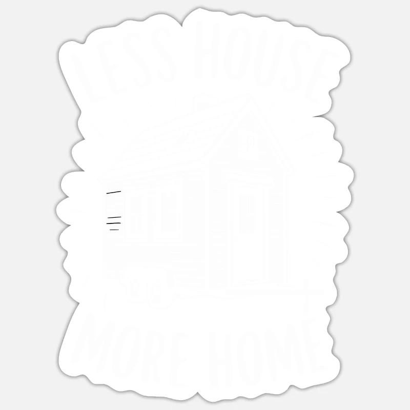 Rolling Tiny House Mode de vie minimaliste Sticker taille S (10 x 10 cm)