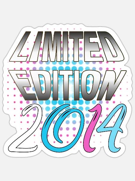 Limited Edition 2014 - Sticker Größe S (10 x 10 cm) - Mattweiß