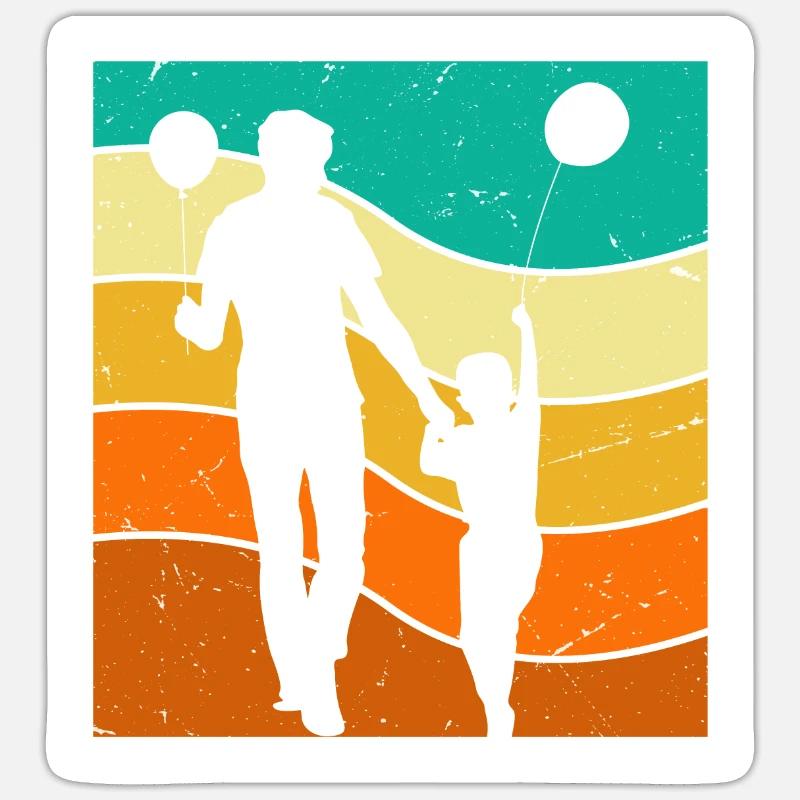 Dad - Sticker size S (10 x 10 cm) - white matte