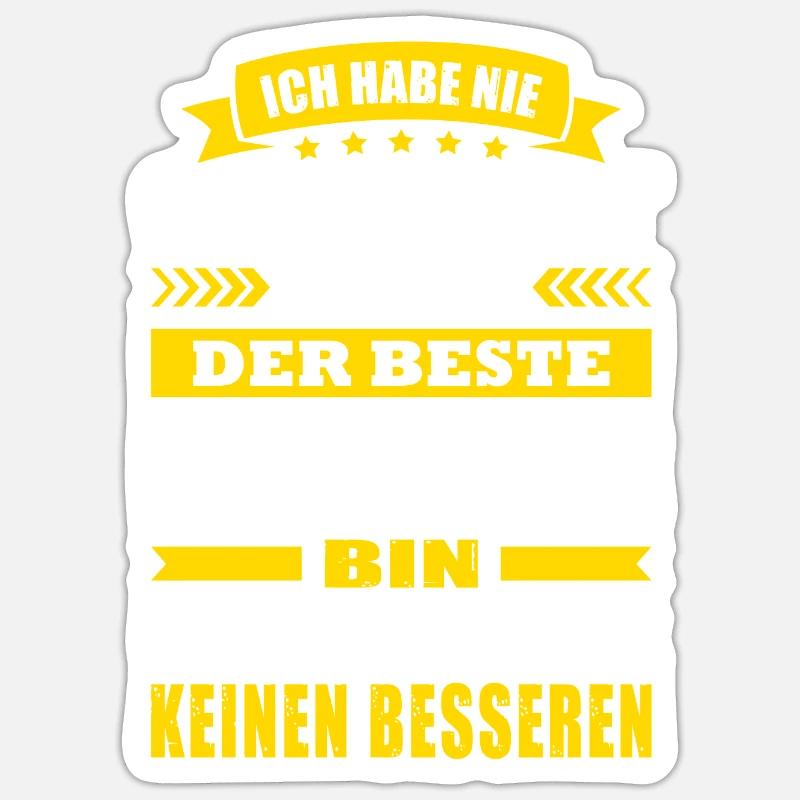 Ich Habe Nie Gesagt Der Beste Programmierer - Sticker Größe S (10 x 10 cm) - Mattweiß