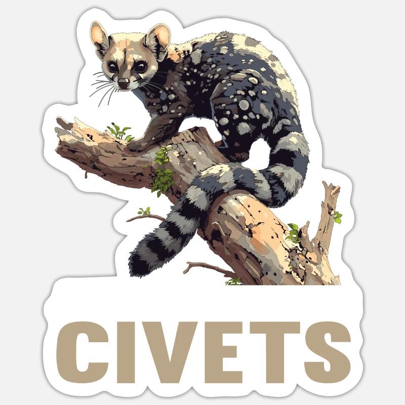 Civets Civets Civet Sticker size S (10 x 10 cm)