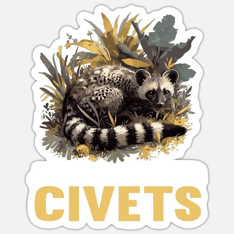 Civets Civets Civet Sticker size S (10 x 10 cm)