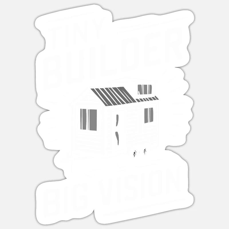 Rolling Tiny House Mode de vie minimaliste Sticker taille S (10 x 10 cm)